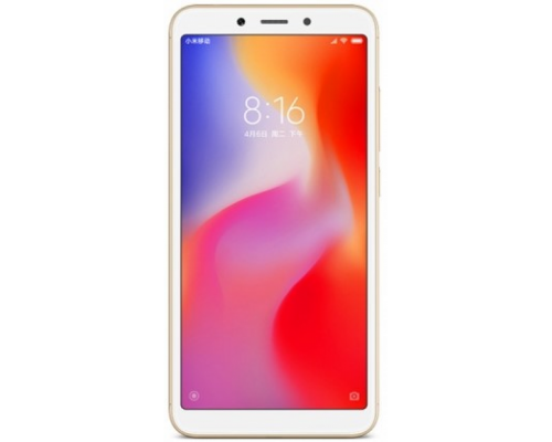 Смартфон Xiaomi RedMi 6 4/64Gb Gold (Золотистый)