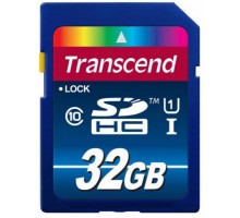 Карта памяти Transcend SDHC 32GB Class 10 UHS-I 60MB/s, TS32GSDU1