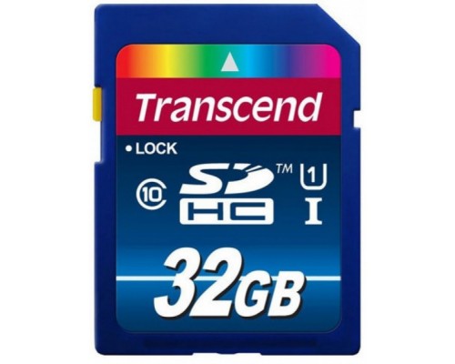 Карта памяти Transcend SDHC 32GB Class 10 UHS-I 60MB/s, TS32GSDU1
