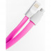 Кабель для смартфонов Xiaomi, Prolike магнитный USB Micro 5 pin AM-BM 1,2 м, розовый