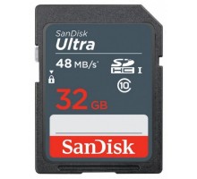 Карта памяти Sandisk Ultra SDHC 32Gb Class 10 UHS-I 48MB/s