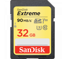 Карта памяти SanDisk Extreme Plus SDHC 32GB Class10 UHS-I U3 V30 90Mb/s
