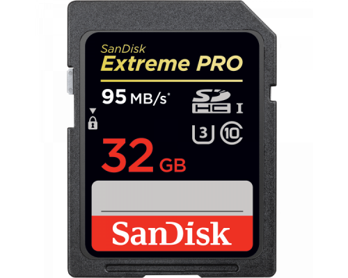 Карта памяти SanDisk Extreme Pro SDHC 32GB Class10 UHS-I V30 (U3) 95MB/s