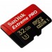 Карта памяти SanDisk Extreme Pro microSDHC 32GB Class 10 UHS-I U3 (100MB/s) + ADP