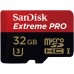 Карта памяти SanDisk Extreme Pro microSDHC 32GB Class 10 UHS-I U3 (100MB/s) + ADP