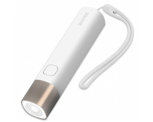 Внешний аккумулятор-фонарик Xiaomi SOLOVE X3s Portable Flashlight Power Bank 3000mAh белый