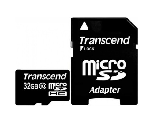 Карта памяти Transcend microSDHC 32GB Class 10 UHS-I U1 (45Mb/s) + ADP