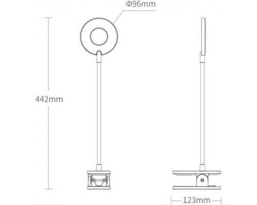 Беспроводная настольная лампа с клипсой Xiaomi Yeelight LED Charging Clamp Table (YLTD10YL)