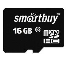 Карта памяти Smartbuy microSDHC 16GB Class 10 без адаптера