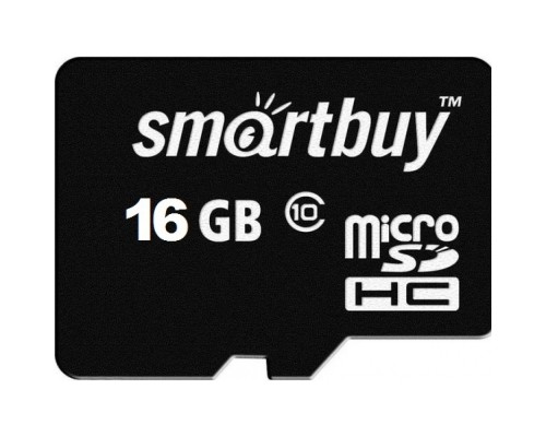 Карта памяти Smartbuy microSDHC 16GB Class 10 без адаптера