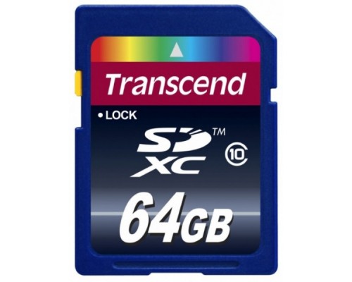 Карта памяти Transcend SDXC 64GB Class 10 30MB/s, TS64GSDXC10