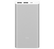 Внешний аккумулятор Xiaomi Mi Power Bank 2i 10000 mah 2 USB Silver