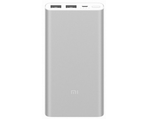 Внешний аккумулятор Xiaomi Mi Power Bank 2i 10000 mah 2 USB Silver