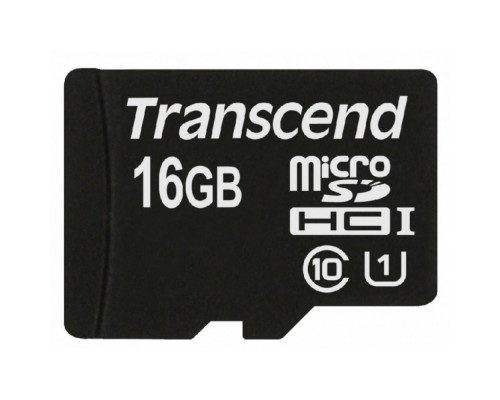 Карта памяти Transcend microSDHC 16GB Class 10 UHS-I U1 (45Mb/s) + ADP
