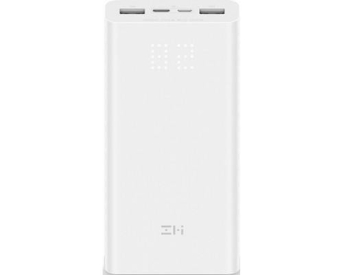 Внешний аккумулятор Xiaomi Mi Power Bank ZMI Aura 20000 mAh Micro USB/Type-C QB821 белый