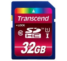 Карта памяти Transcend SDHC 32GB Class 10 UHS-I 90MB/s, TS32GSDHC10U1