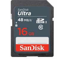 Карта памяти Sandisk Ultra SDHC 16Gb Class 10 UHS-I 48MB/s