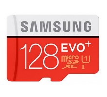 Карта памяти Samsung EVO PLUS microSDXC 128Gb Class 10 UHS-I U1 (100/90Mb/s) + ADP