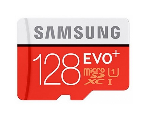 Карта памяти Samsung EVO PLUS microSDXC 128Gb Class 10 UHS-I U1 (100/90Mb/s) + ADP